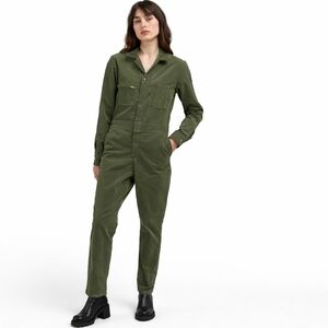 Lee Union Alls Corduroy Jumpsuit Womens XS Olive Green Utility